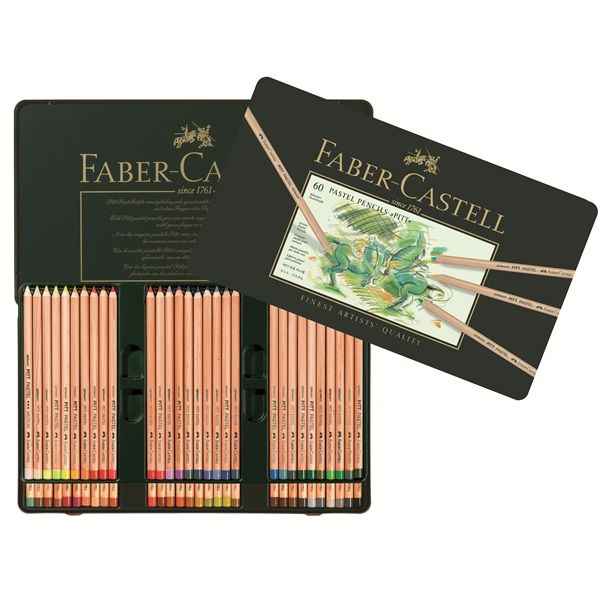Набор пастельных карандашей Faber-Castell PITT 60 цв., металл.кор. Набор пастельных карандашей Faber-Castell PITT 60 цв., металл.кор.