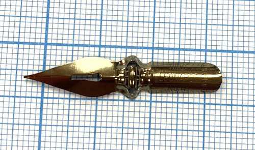 Перо каллиграфическое, толщина линии 0,1мм, бронзовое Manuscript Copperplate 1 Crown №41