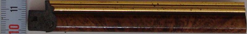 Рама 09 х 13 см. БС 532 со стеклом, багет пластиковый "Ю.Корея", "4 пальца"