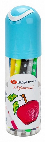 Набор фломастеров, "Я - Художник!" 18 цветов, пластиковый пенал Набор фломастеров, "Я - Художник!" 18 цветов, пластиковый пенал