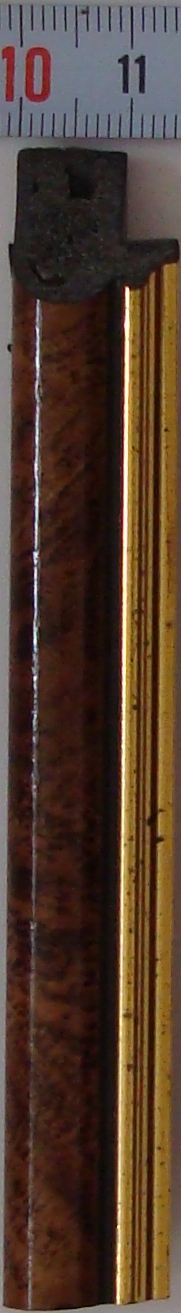 Рама 07 х 09 см. БС 532 со стеклом, багет пластиковый "Ю.Корея", "4 пальца"