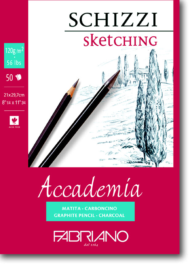 Склейка для графики "Accademia Schizzi" 29,7х42см 50л 120г Склейка для графики "Accademia Schizzi" 29,7х42см 50л 120г