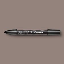 Маркер Brushmarker двухсторонний на спирт.основе цв.WG4 Серый теплый 4 Winsor&Newton Маркер Brushmarker двухсторонний на спирт.основе цв.WG4 Серый теплый 4 Winsor&Newton