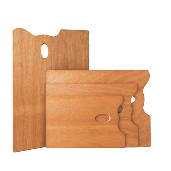 Палитра прямоугольная 20х30см, ДВП, буковый шпон "Mabef"