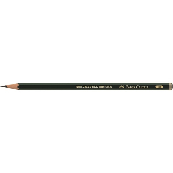 Карандаш чернографитовый Faber-Castell "Castell"-9000, 3В Карандаш чернографитовый Faber-Castell "Castell"-9000, 3В