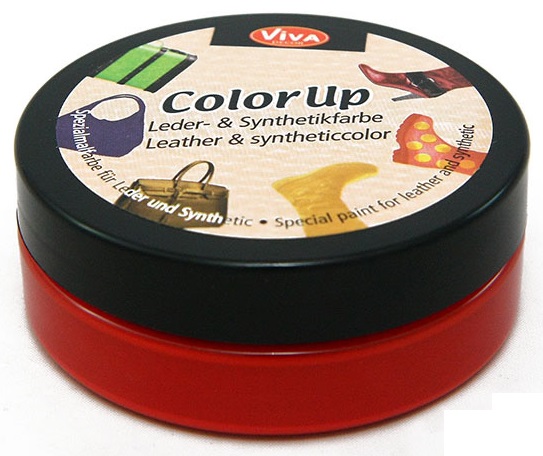 Краска для кожи и синтетики Color up, 50 мл, красный "Viva" Краска для кожи и синтетики Color up, 50 мл, красный "Viva"