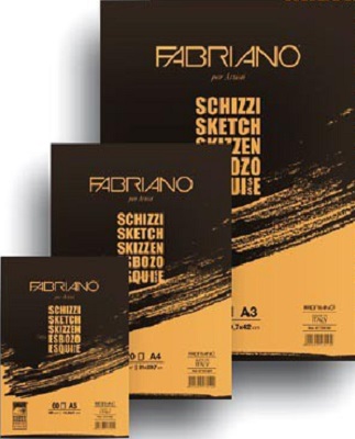 Склейка для графики "Schizzi", рыжая, A 3, 90 гр, 120 л. Склейка для графики "Schizzi", рыжая, A 3, 90 гр, 120 л.