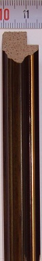 Рама 25 х 30 см. БС 230 МЗ со стеклом, багет деревянный "Малайзия", "4 пальца"
