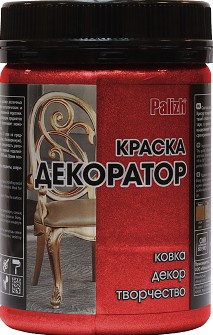 Краска Декоратор акриловая "Palizh" 0,25 кг., КРАСНЫЙ КОРАЛЛ №155