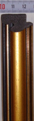 Багет пластиковый (1м.)(L 2.9) 280-71 золото "Израиль"