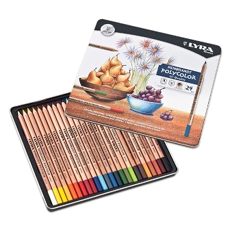 Набор акварельных карандашей LYRA REMBRANDT 24цв., металлическая уп-ка L 2011240