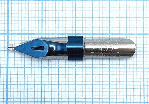 Перо для орнамента, толщина линии 2мм полированное с наконечником Manuscript Ornamental №2