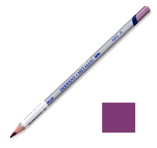 Карандаш металлик Пурпурный №89, водорастворимый, шестигранный корпус 6,9 мм, грифель - 3,4 мм