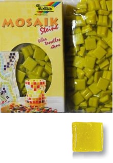 Набор стеклянной мозаики Лимонный 1х1см. 300шт. Folia Набор стеклянной мозаики Лимонный 1х1см. 300шт. Folia