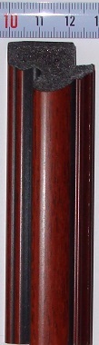 Багет пластиковый (1м.)(L 2.9) 280-316В коричневый "Израиль"