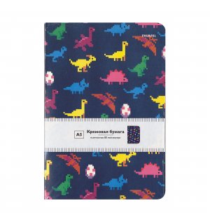 Скетчбук FALAFEL DINOSAURS 80г/кв.м 148х210мм 40л кремовая бумага Скетчбук FALAFEL DINOSAURS 80г/кв.м 148х210мм 40л кремовая бумага