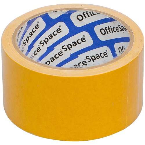 Клейкая лента двусторонняя OfficeSpace, 50мм*10м, полипропилен Клейкая лента двусторонняя OfficeSpace, 50мм*10м, полипропилен
