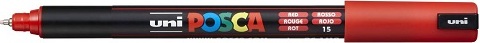 Маркер на водной основе UNI POSCA PC-1МR, 0,7мм игольчатый, №15 Красный Маркер на водной основе UNI POSCA PC-1МR, 0,7мм игольчатый, №15 Красный