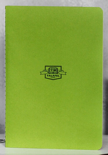Скетчбук FALAFEL GREEN 80г/кв.м 148х210мм 40л кремовая бумага
