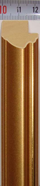 Багет деревянный (1м.) APR GG 1033 GD Золото с полоской "Малайзия"