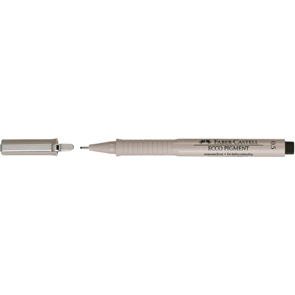 Ручка капиллярная Faber-Castell ECCO PIGMENT для черчен. 0,5мм Ручка капиллярная Faber-Castell ECCO PIGMENT для черчен. 0,5мм
