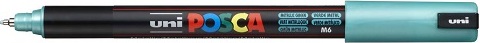 Маркер на водной основе UNI POSCA PC-1МR, 0,7мм игольчатый, №М06 Металлик зеленый Маркер на водной основе UNI POSCA PC-1МR, 0,7мм игольчатый, №М06 Металлик зеленый