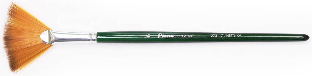 Кисть синтетика веерная, ручка короткая CREATIVE 273 N 6 "Pinax"