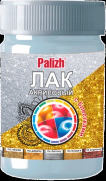 Лак декоративный с блестками "Palizh", золото 0,2 кг., №190