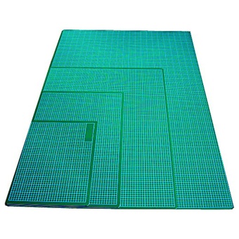Коврик для резки зеленый, размер 21х26 см, толщина 2 мм, с разметкой