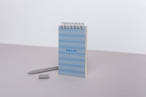 Блокнот на пружине Notepad ocean 60 листов молочно-белой бумаги 80 г/м2 с обложкой 1575 г/м2, 