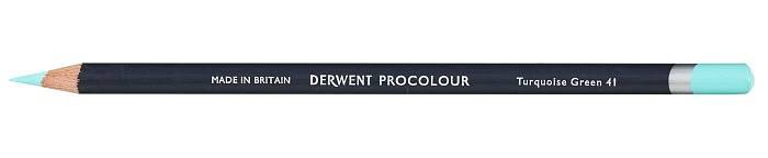 Карандаш цветной Derwent Procolour №41 Зеленый бирюзовый Карандаш цветной Derwent Procolour №41 Зеленый бирюзовый