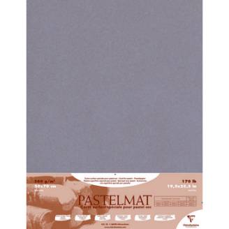 Бумага для пастели Clairefontaine "Pastelmat" 50x70 см, 360 г, бархат, темно-серый Бумага для пастели Clairefontaine "Pastelmat" 50x70 см, 360 г, бархат, темно-серый