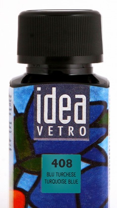 Краска лаковая по стеклу "idea vetro" Сине-бирюзовый (60мл.) "Maimeri" Краска лаковая по стеклу "idea vetro" Сине-бирюзовый (60мл.) "Maimeri"