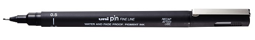 Линер ультратонкий Uni Pin Fine Line 05 черный 0,5мм Линер ультратонкий Uni Pin Fine Line 05 черный 0,5мм