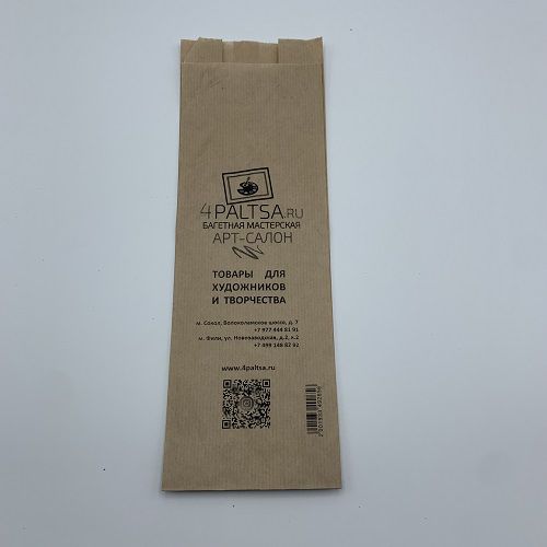 Пакет ЧЕТЫРЕ ПАЛЬЦА, Крафт V-дно, 10х6х30 см Пакет ЧЕТЫРЕ ПАЛЬЦА, Крафт V-дно, 10х6х30 см