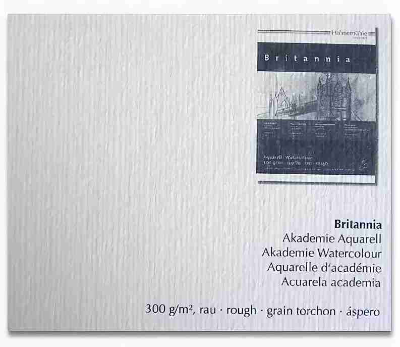 Бумага для акварели Hahnemuhle Britannia из 100% целлюлозы, крупное зерно,50х65 см, 1 лист, 300 г/м2 Бумага для акварели Hahnemuhle Britannia из 100% целлюлозы, крупное зерно,50х65 см, 1 лист, 300 г/м2
