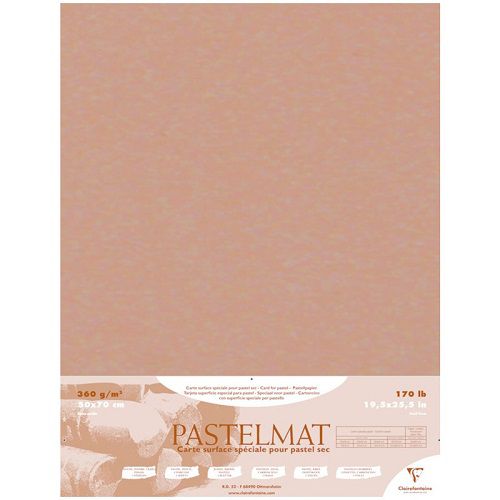 Бумага для пастели Clairefontaine "Pastelmat" 50x70 см, 360 г, бархат, охра