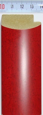 Багет пластиковый (1м.)(L 2.9м.) "Минерва" D023-1048 красный (M 228-03)