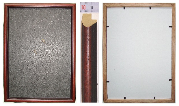 Рама 60 х 80 см БС 307 со стеклом, багет деревянный "Малайзия", "4 пальца"
