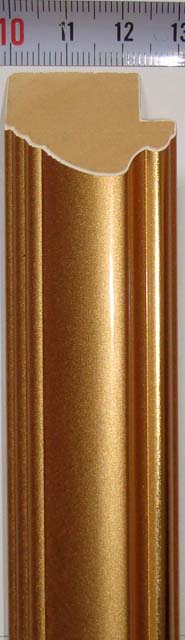 Багет деревянный (1м.) APR GG 3037 GDG Золото с полоской "Малайзия"