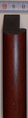 Багет пластиковый (1м. L-2,9) К. EF-111 коричневый "Ю.Корея"