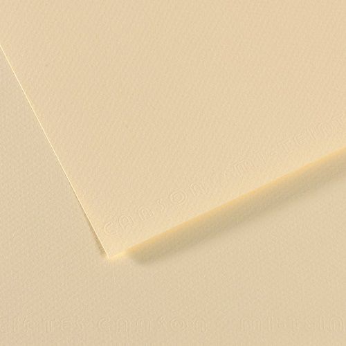 Бумага для пастели CANSON "Mi-Teintes" 50x65 см, 160 г, №101 Желтый бледный 