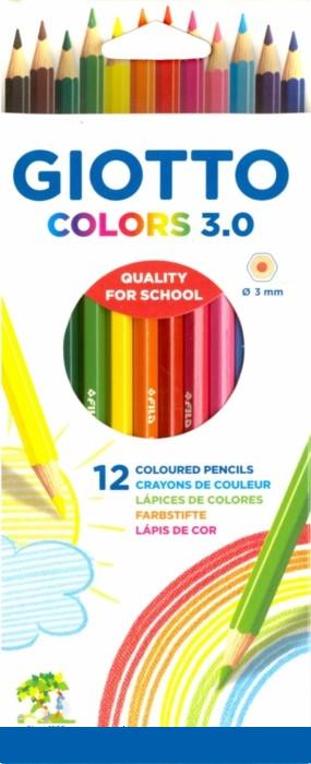 Набор цветных карандашей "GIOTTO COLORS 3.0" 12цв. 276600 Набор цветных карандашей "GIOTTO COLORS 3.0" 12цв. 276600