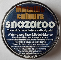 Краска для лица и тела 18мл. синий металлик "Snazaroo"