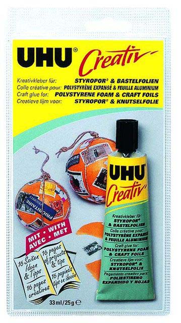 Клей UHU CREATIVE для Пенополистирола и Фольги 33 мл., блистер, 47185 Клей UHU CREATIVE для Пенополистирола и Фольги 33 мл., блистер, 47185