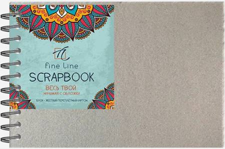 Блокнот для зарисовок SCRAPBOOK А4 горизонтальный, 10л., на гребне, флаер Блокнот для зарисовок SCRAPBOOK А4 горизонтальный, 10л., на гребне, флаер