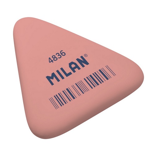 Ластик Milan 4836, треугольный, каучуковый , цвета в ассортименте, 50*44*7мм Ластик Milan 4836, треугольный, каучуковый , цвета в ассортименте, 50*44*7мм