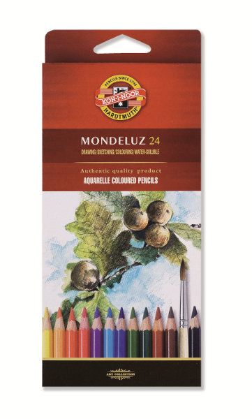 Набор акварельных карандашей"Mondeluz" 24 цв. "Koh-i-noor"