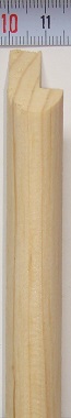 Рейка C 1 деревянная, профилированная, не сращенная 20х15мм. (1м.) L- от 2-3м "4 Пальца"