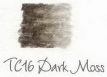 Карандаш угольный тонированный кр.корп.8мм,гриф.-4 мм,водораствор.,цв.-TC16 Темно-зеленый мох Derwen